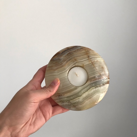Vintage • Onyx Candleholder